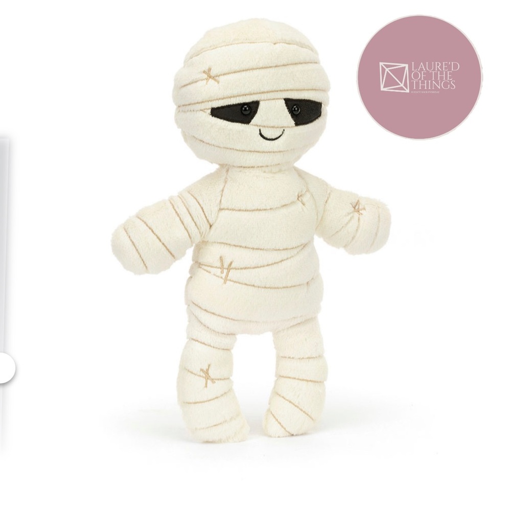 NWT JellyCat Mummy Bob Plush Toy